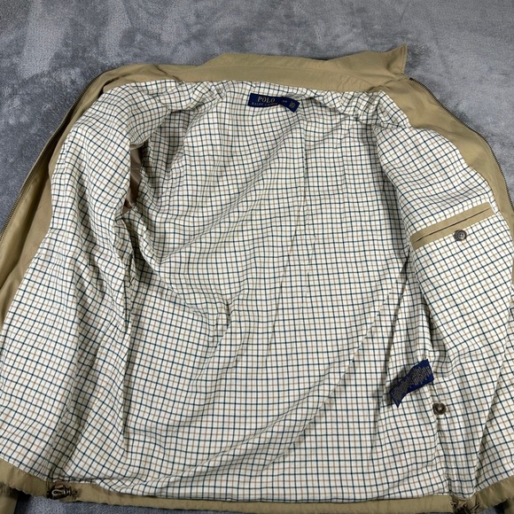 Polo Ralph Lauren Mens Harrington Jacket Men's S Beige Lightweight Full Zip Coat - Picture 4 of 7